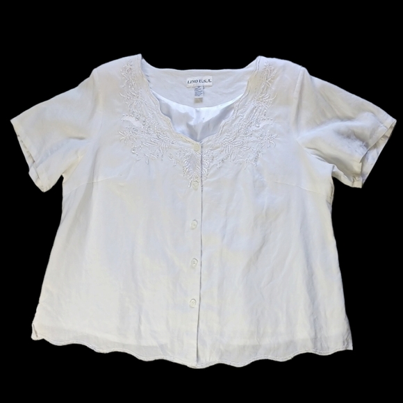 CL534 LINO U.S.A. Vintage Suit embroidered Embellished Shoulder Pad for women 1X - Picture 2 of 13